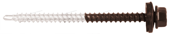 Приобрести недорогой Саморез 4,8х70 ПРЕМИУМ RAL8017 (коричневый шоколад) в интернет-магазине Компании Металл профиль.