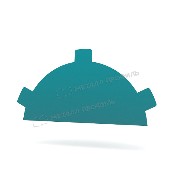 Заглушка конька круглого R80 простая (ПЭ-01-5021-0.45) ― приобрести по доступным ценам в интернет-магазине Компании Металл Профиль.