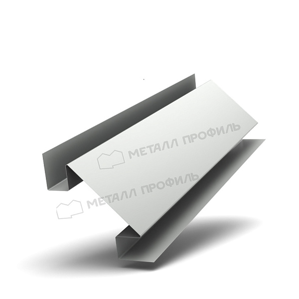 Планка угла внутреннего сложного 75х3000 (ПЭ-01-9003-0.5) ― приобрести по приемлемым ценам в Компании Металл Профиль.